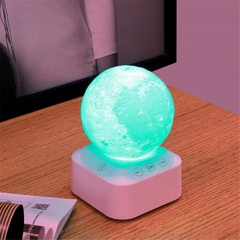 3D Лунная лампа USB перезаряжаемая музыкальная игра сон помощник ночной Светильник для детей Спальня украшение подарок на день рождения Прямая поставка