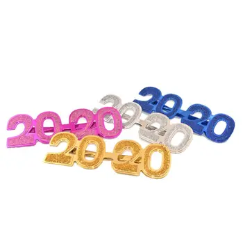 

2020 Eyeglass New Year's Eve Party Glasses Eyewear Funny Glitter Photo Prop Gift C63F