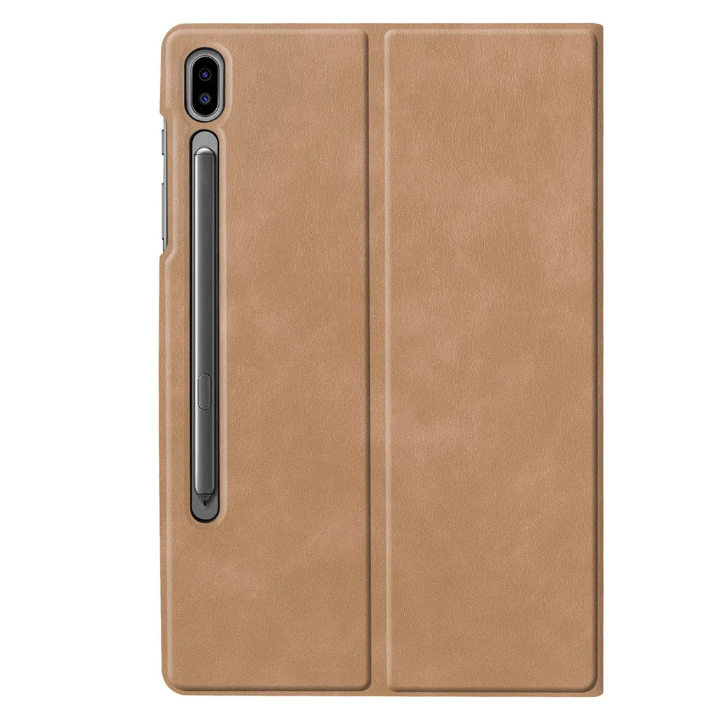 Чехол для планшета воловья кожа передняя Поддержка кронштейн для Galaxy Tab S6 10,5 T860 T865 PU+ кожаный чехол для сна/бодрствования# guahao