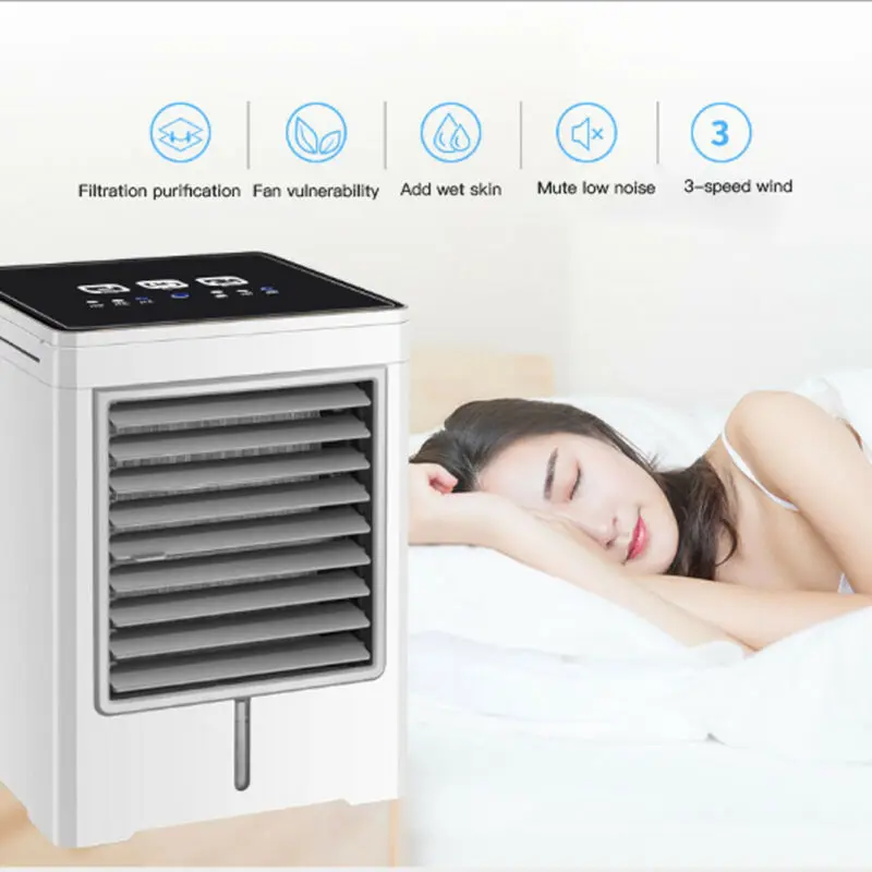 Portable USB Mini Air Conditioner Fan Cool Cooling Arctic Air Cooler Fan Humidifier For Home Office