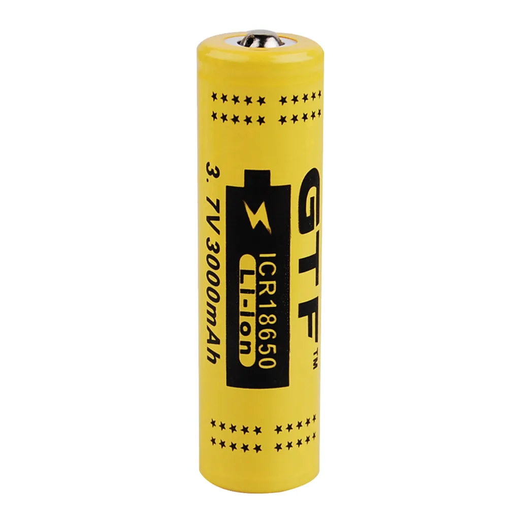 4 шт GTF 18650 3000mAh перезаряжаемая литиевая батарея для фонарика