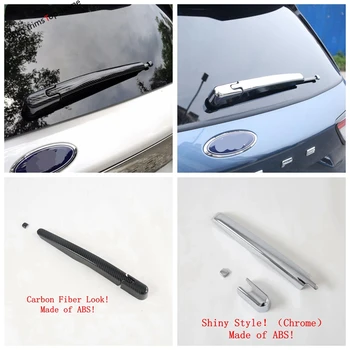 

ABS Chrome / Carbon Fiber Look Accessories For Ford Explorer 2020 2021 Rear Window Wiper Rain Windshield Windscreen Cover Trim