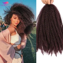Afro Kinky Marely Braiding Crochet Hair 18Inch 100g Spring Afro Twist Hair  Extensions For African Women Braids