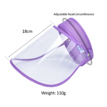 

Transparent Anti-Drip Mask Plastic Protective Cap Rotective Face Shield Cover Visor Dustproof Anti Saliva Fog Full Screen