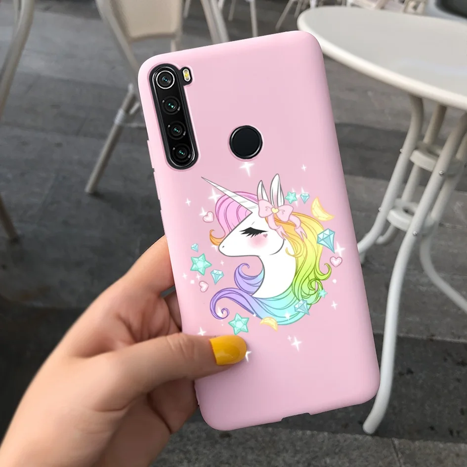 For Fundas Xiaomi Redmi 8A Note 8 Pro Case Cute Cartoon Silicone Pattern Back Cover For Redmi Note 8 Pro Redmi8 A8 8 A Phone Bag xiaomi leather case card Cases For Xiaomi