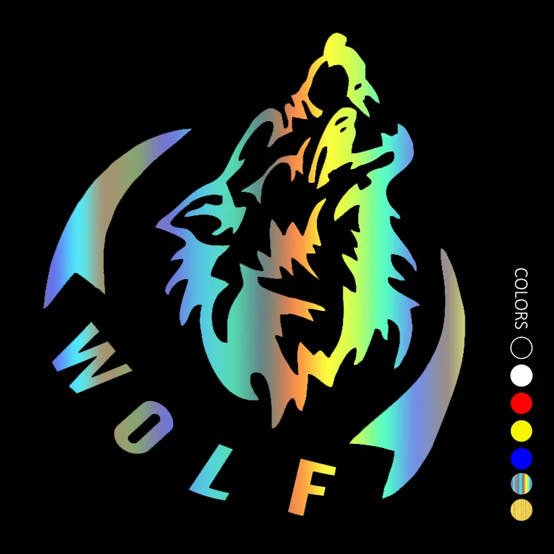 

31406 # различные размеры высечка виниловая наклейка волк Автомобильная наклейка водонепроницаемые автомобильные декорации на бампер заднее...