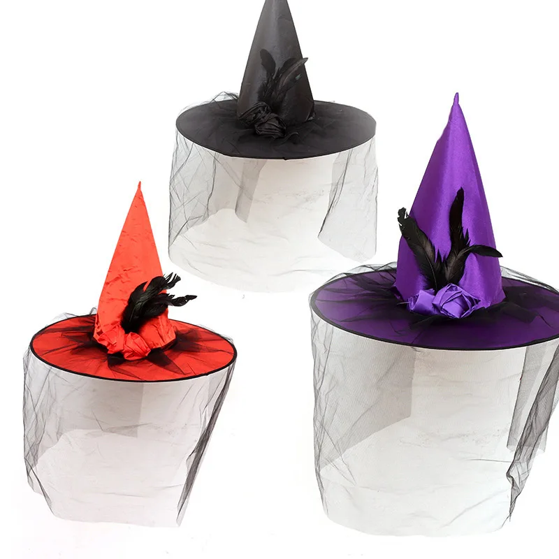 

Halloween Witch Hat Creative Cap Party Decoration Halloween Fancy Dress Top Hats Children Birthday Party Decorations Theme