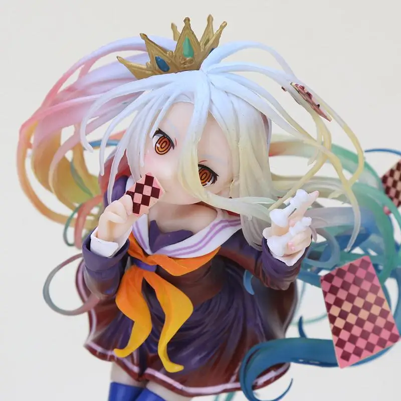 

17cm No Game No Life Shiro Game of Life Shiro Figure 1/7 Scale Pre-Painted Anime No Game No Life Figure Collectible Model Toy