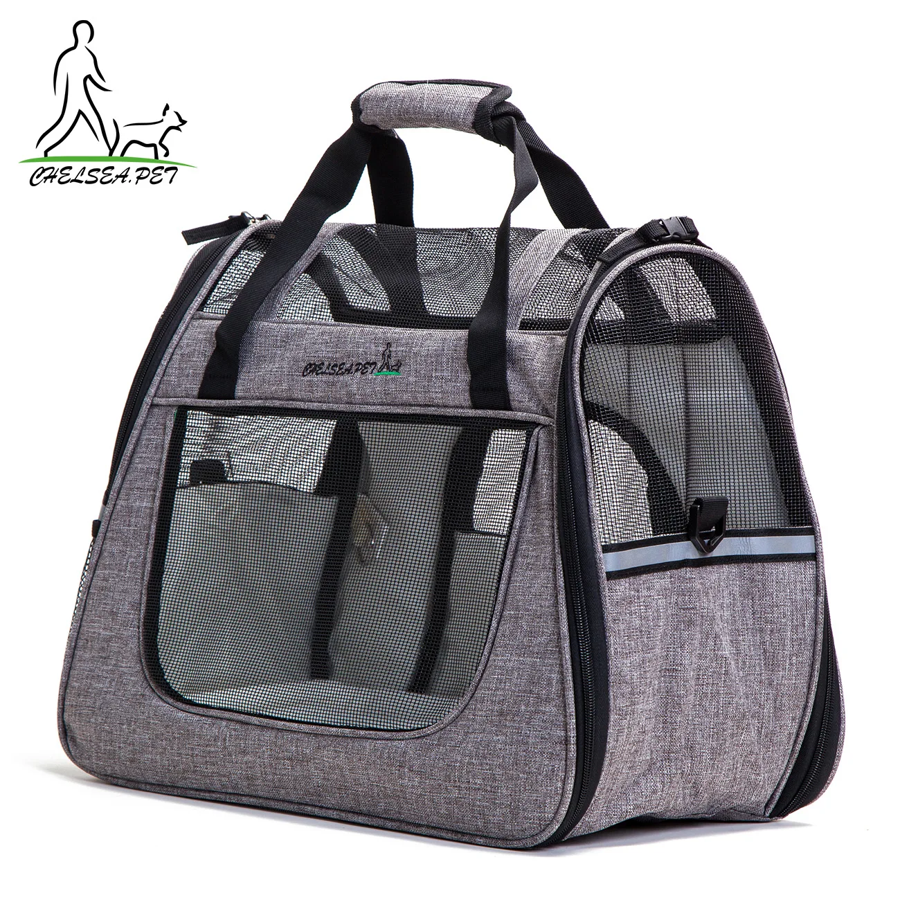 

Sheng Qi Currently Available Factory Direct Selling on Behalf of Large Side Windows Transparent Mesh Travel Shoulder Bag/ Hand B
