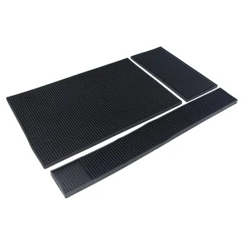 

3pcs Silicone Bar Non-slip Mat Convenient Counter Drain Pad Anti-slip Counter Mat for Daily Use