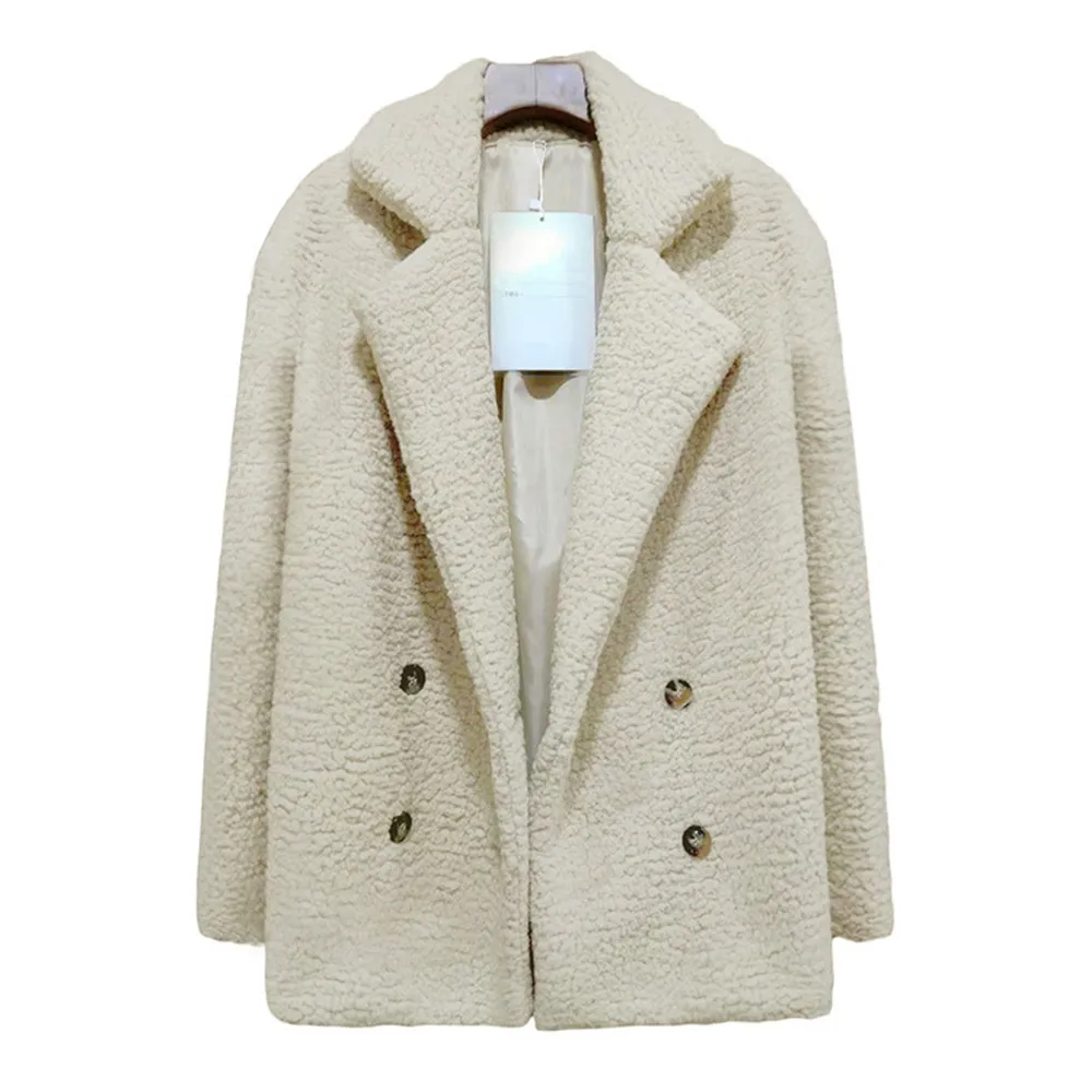 New  Women's Jackets Winter Coat Women Cardigans Ladies Warm Jumper Fleece Faux Fur Coat Hoodie Outwear 