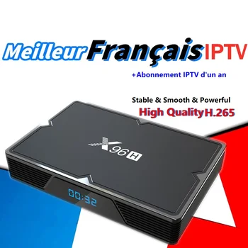 

X96H Android 9.0 tv box French iptv subscription NEO iptv Francais Spain Belgium Arabic France iptv for smart tv box 4k