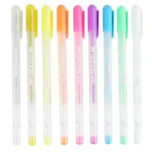 1pc diy colorido destaque caneta estudante design de quadrinhos forro arte papelaria esboço arte desenho marcadores gancho suprimentos caneta r7s8