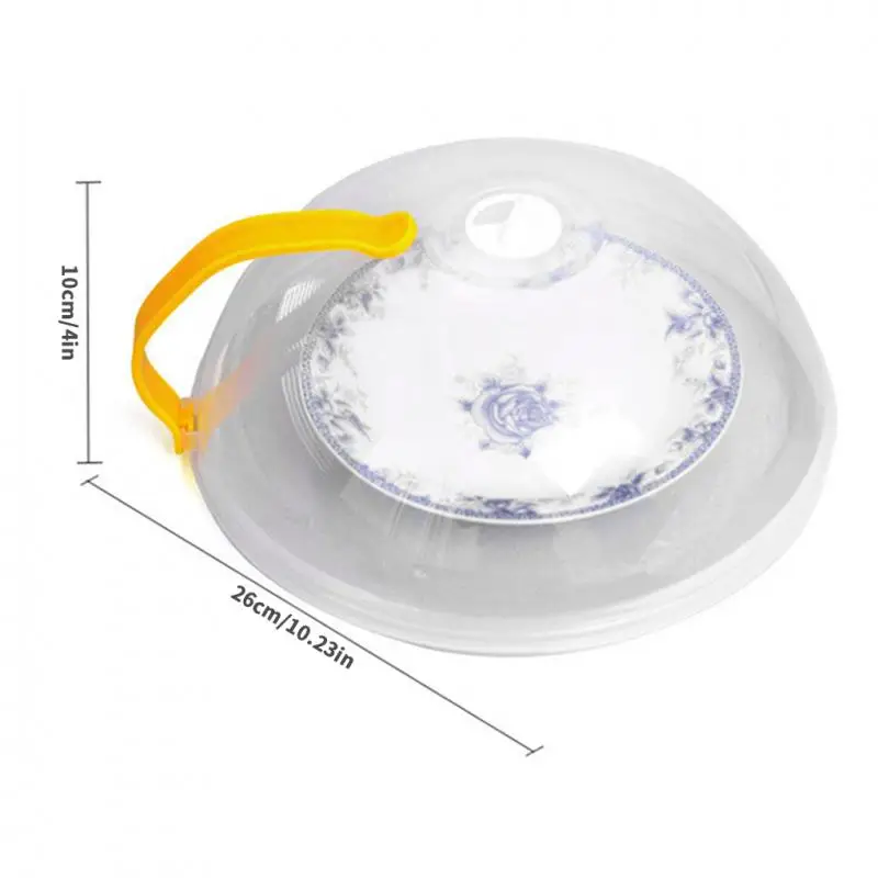 Microwave Oven Food Cover Transparent Anti Sputtering Cover Handle Reusable Airtight Food Covers Home Handle Heat Resistant Lid microwave splatter cover