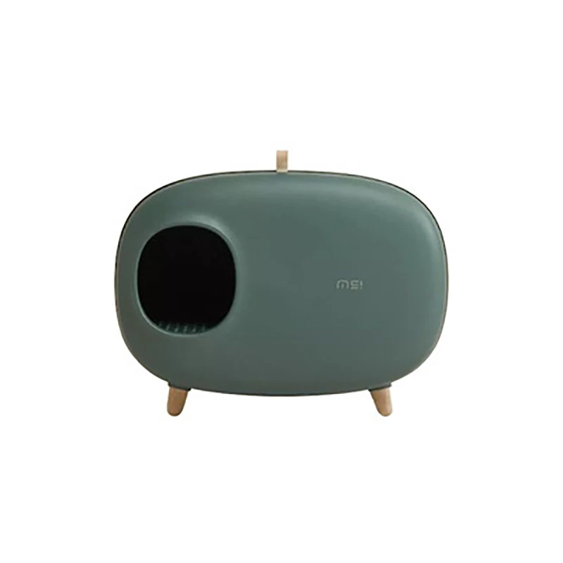 Cat Wc Litter Box Bedpans Semi Closed Large Cat Toilet Anti Splash Domestic Pet Cats Potty Big Space Beautiful Tray Pet Supplies