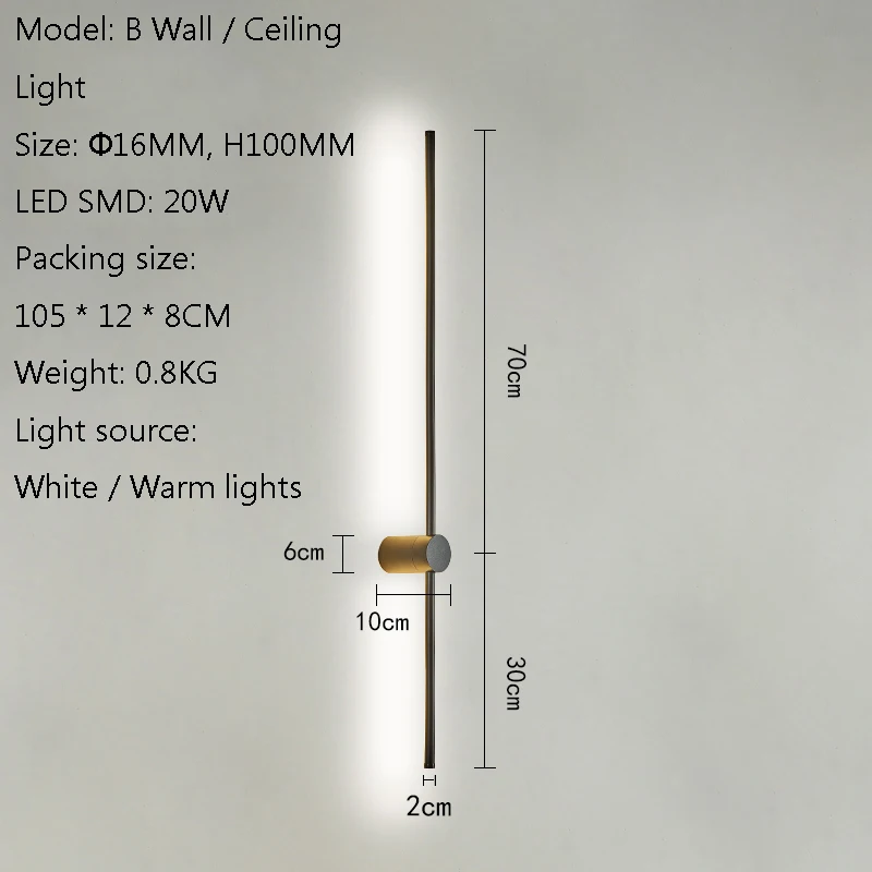 Mondern светодиодный напольный светильник с вертикальной полоской и круглой палкой, напольный светильник для спальни, художественный Декор для гостиной, атмосферный напольный светильник, светильник - Цвет абажура: D