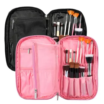 

Clearance 2 Colors Professional Makeup Brushes Bag Toiletry Organizer Cosmetic Storage Case Zipper Handbag Makeup Tools