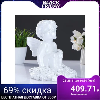

Figure "Angel girl sitting in roses" 20cm mother of pearl 3877331