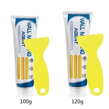 

Wall Repair Cream 100/120g No Trace Crack Waterproof Damage Latex Painting Wall Mending Agent Wall Repair Artifact For Home