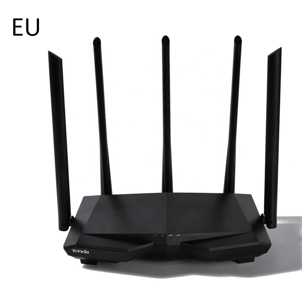 As shown Tenda AC7 Беспроводные Wi-Fi роутеры 11AC 2,4 ГГц/5,0 ГГц Wi-Fi ретранслятор 1* WAN+ 3* LAN порты 5* 6dbi антенны с высоким коэффициентом усиления умное управление приложением - Цвет: As shown