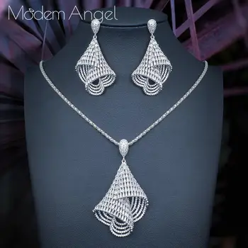 

ModemAngel Luxury DUBAI Bangle Ring Set Nigerian Birdal Jewelry Sets Cubic Zirconia For Women African Beads Jewelry Sets