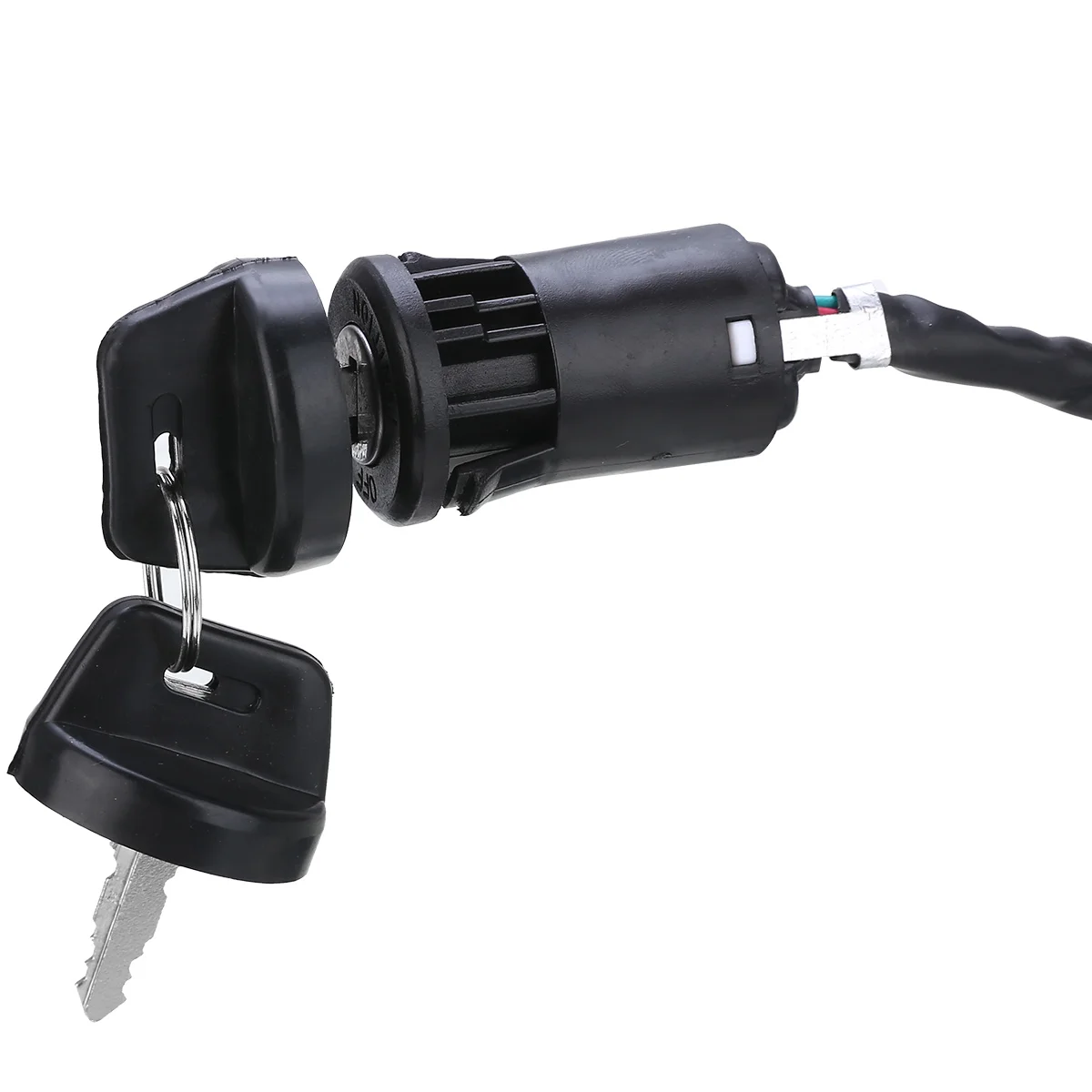 For ATV Go Kart Motorcycle 1pc 4 Wires Universal 2 Ignition Keys Start Switch Door Lock Key Motorcycle Accessories Mayitr