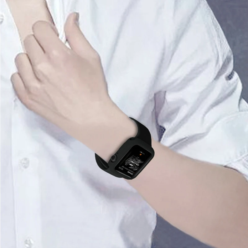 Чехол для часов Apple watch чехол 4 5 44 мм 40 42 38 версия наручных iWatch 5/4/3/2/1 Бампер