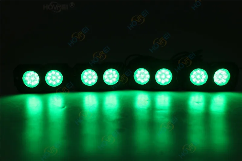 Автомобильный светильник 4 стручки 18 Вт RGB светодиодный светильник rock с Bluetooth управлением для Jeep 4x4 внедорожный ATV Водонепроницаемый светодиодный светильник Rock Kit