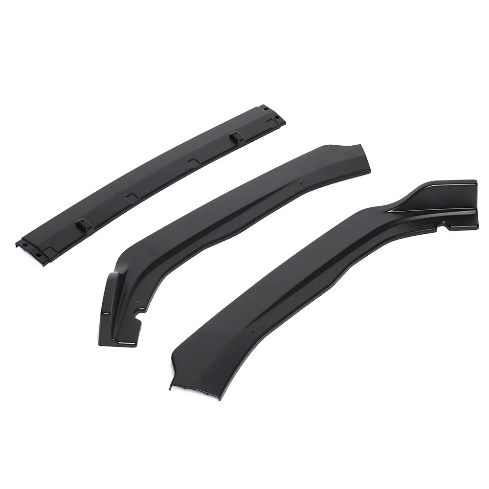 Vehemo 204.5*9*0.2cm Front Bumper Lip Trim Exterior Bumper Lip Cover Eye-Catching Accessories Vehicle Motors for Car Decoration