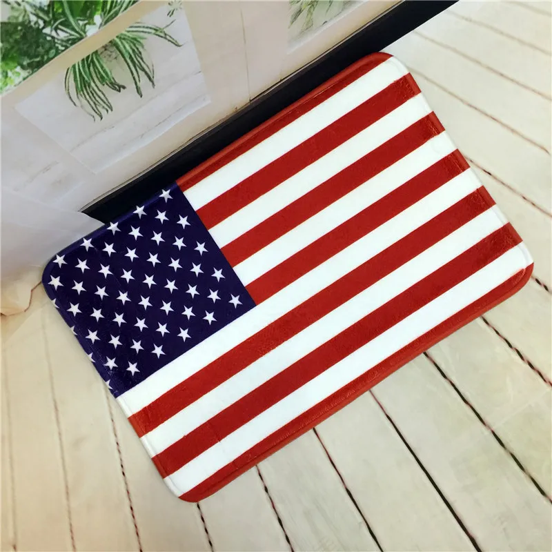 Коврик для входной двери, Национальный флаг США/Великобритания, коврики для ванной, ковры, Австралия, Канада, флаг, коврики 40*60 см, Нескользящие - Цвет: US