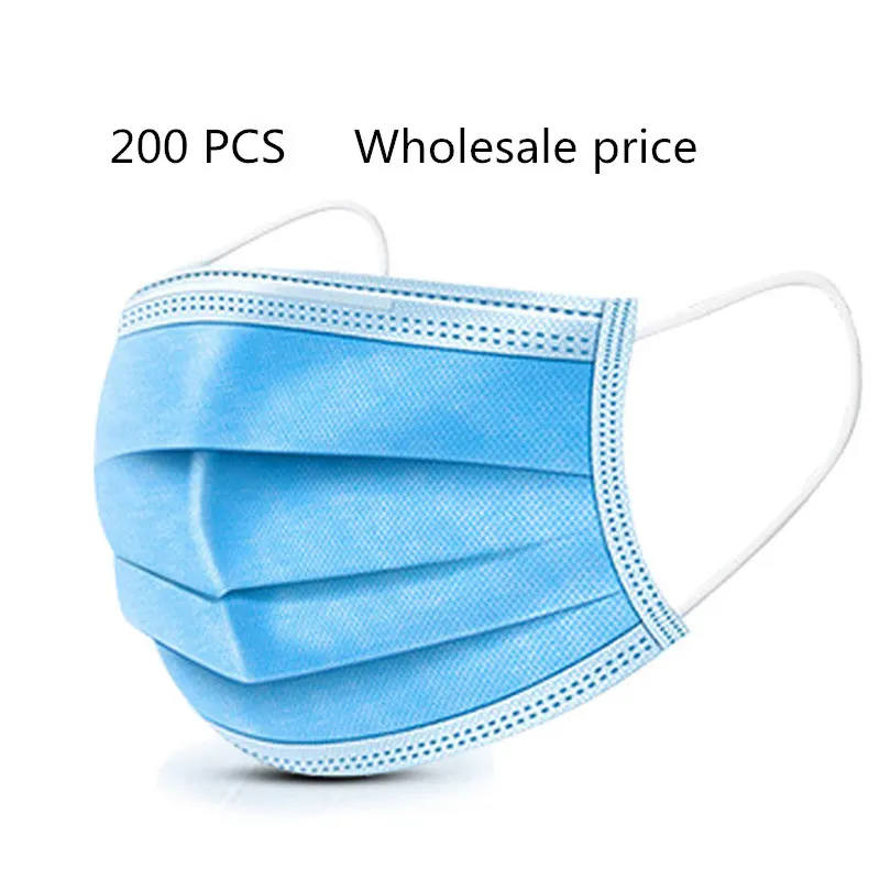 

Hot Sale Cheap Mask High Quality Breathable CE Mouth Mask Meltblown Nonwoven Antivirus Face Mask Unisex Pack Of 200 Masks All