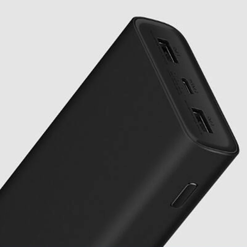  Xiaomi banco de potencia 3 20000mAh mi Powerbank PLM07ZM USB-C 45W portátil cargador Dual USB Power