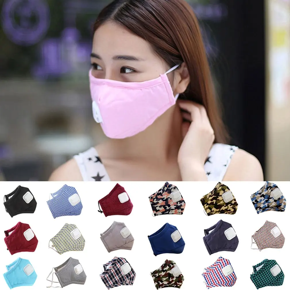 PM2.5 Men Women adult Cotton Anti Dust Mask Mouth Mask Activated Filter Windproof Mouth muffle Bacteria Proof Flu Face Masks
