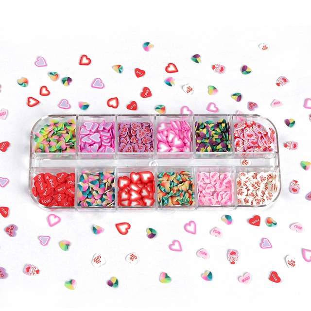 Halloween Design Nail Art Sequins Ghost Pumpkin Polymer Clay Slices 3D Flakes Nail Charms Decoration Manicure Supplies