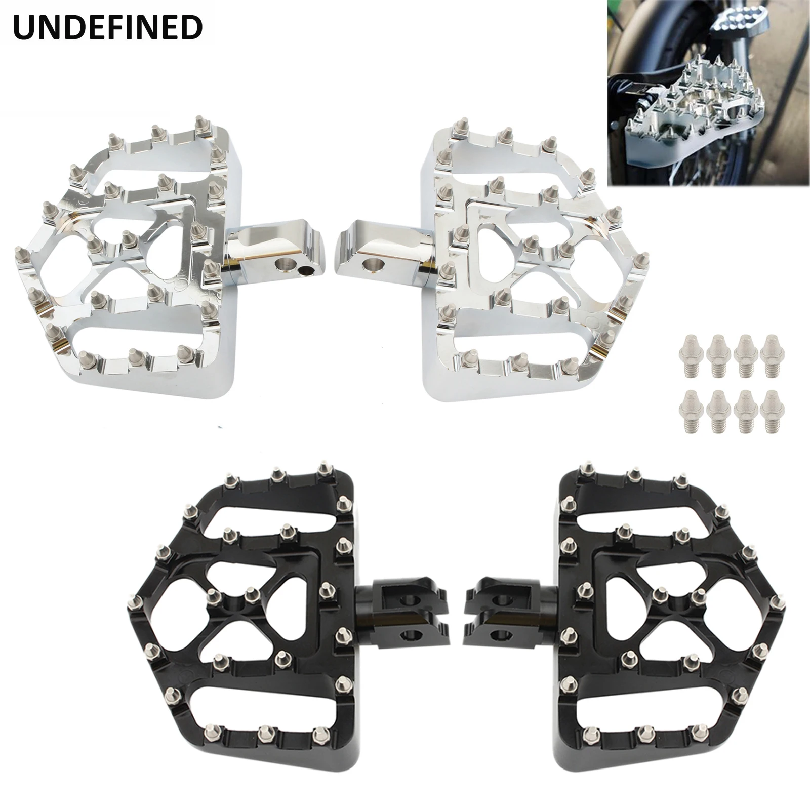 MX Bobber Foot Pegs Front Rear Motor Fat Wide Floorboard Pedals For Harley Softail 2018-2020 Street Bob FXDR 114 Low Rider S | Автомобили