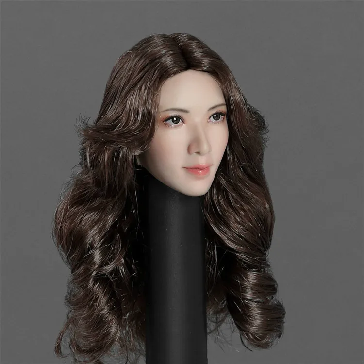 1/6 азиатская красавица Девушка голова лепить SK001 для 12 дюймов Фигурка DIY