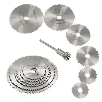 

Alloy Saw Blade Silver 7pcs Finisher Electrical Accessories Wood Cutting Grinding Sanding Cutting Saw Blade Cutting Disk