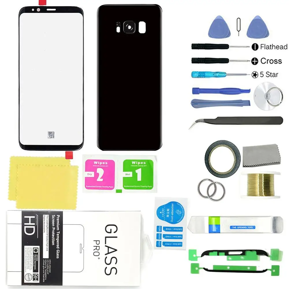 

Outer Front Glass Screen Digitizer Replacement Kit for Samsung Galaxy S8 Plus