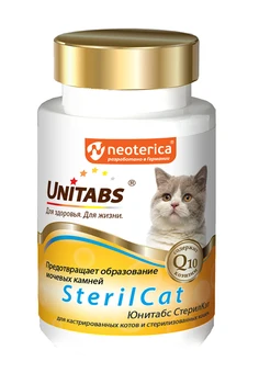 

EcoProm UNITABS STERILCAT vitamin-mineral complex for neutered cats and neutered cats with Q10 Ekoprom