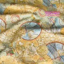 Полуметровая хлопковая ткань Лоскутная стеганая ткань вечные сокровища металлический шар