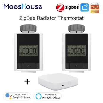 

Tuya ZigBee 3.0 Smart Thermostatic Radiator Valve Home Thermostat Heater TRV Voice Control with Alexa Google home Smart Life