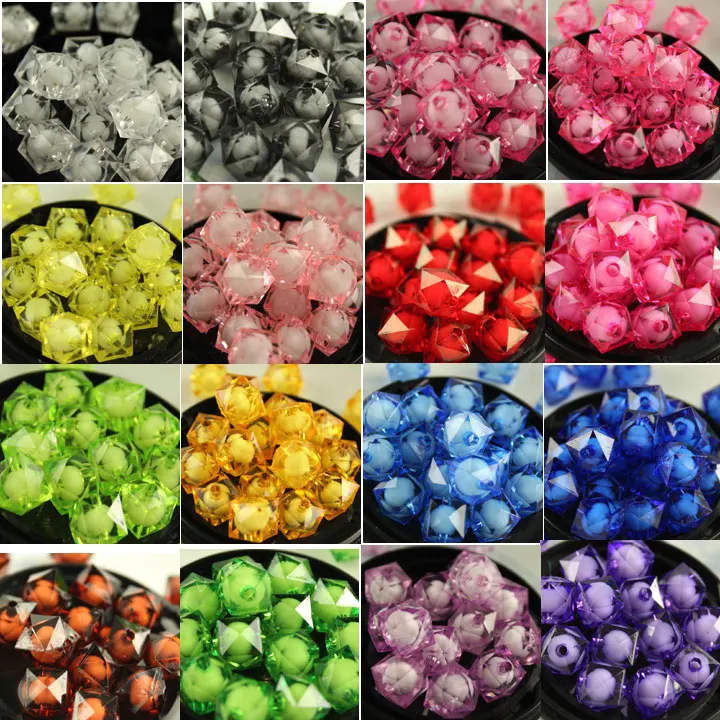 

8mm 10mm 12mm Color Square Acrylic Loose spacer beads DIY beaded Door curtain Braided Decoration bead Jewelry Making Kid's Toys