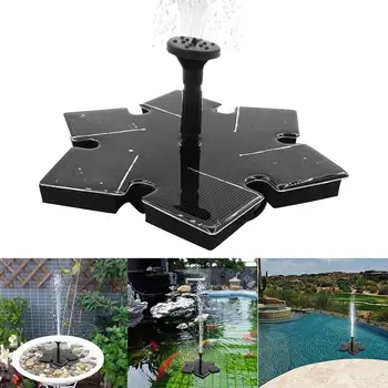 

Mini Snowflake Solar Power Fountain Outdoor Landscape Garden Fish Pool Pond Solar Water Pump Floating Fountain Waterfall Decor