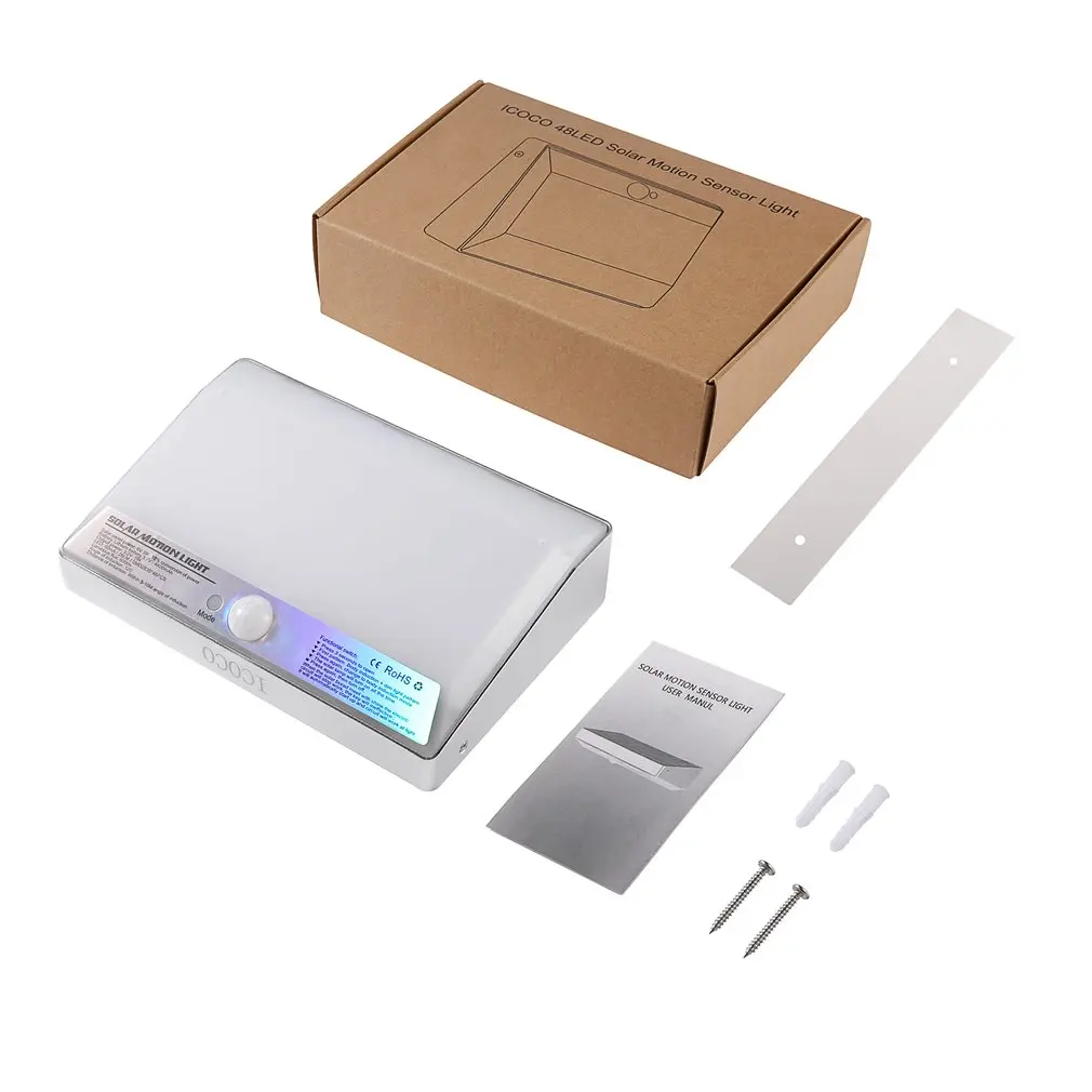 

3W 48 LED Solar Motion Sensor Light Garden Wall Lights Home Decoration Outdoor Waterproof Lighting Solar Lamp