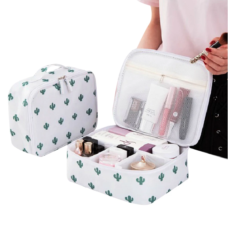 

New Ladies Mini Casual Portable Cosmetic Bag Travel Cosmetic Bag Hand Trumpet High Capacity Waterproof Makeup Organizer