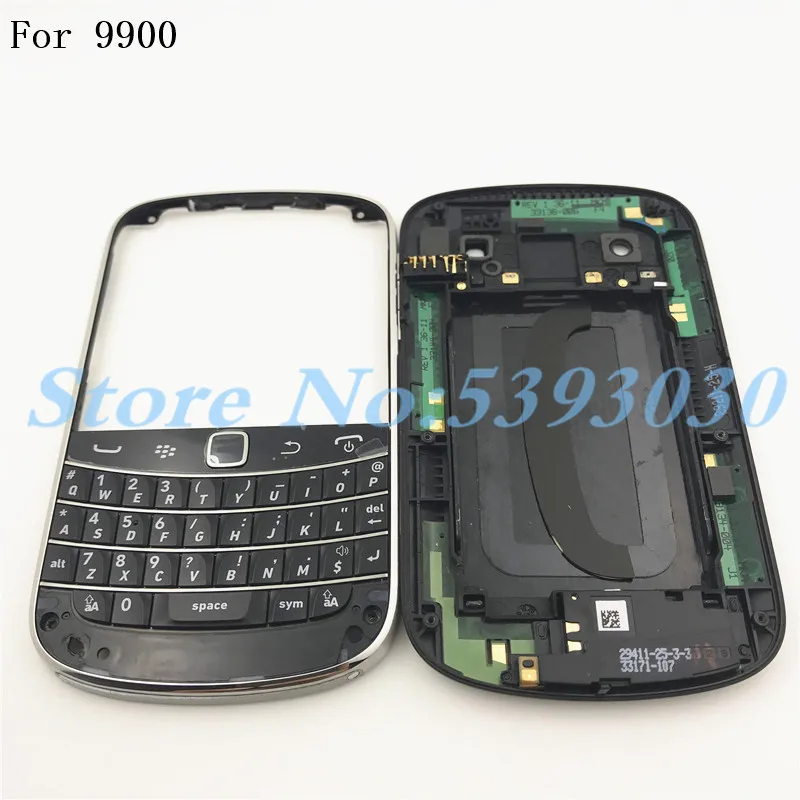 Для Blackberry bold 9900 корпус батарейного отсека задняя крышка чехол+ клавиатура
