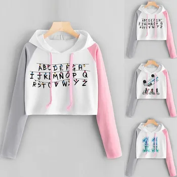 

New Fashion Women Casual bluza damska Long Sleeve Blouse Printed Clothes Hooded Drawstring Sweatershirt Tops sudadera mujer #C10