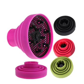 

Hair Dryer Diffuser Folding Silicone Telescopic Blow Dryer Hood Hairdresser Tool Telescopic Dryer Hood