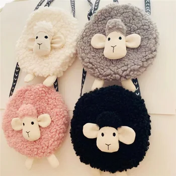 

Cartoon Baby Mini Coin Bag Cute Lamb Little Girl Crossbody Bag Kawaii Toddler Messenger Bag Christmas Gift