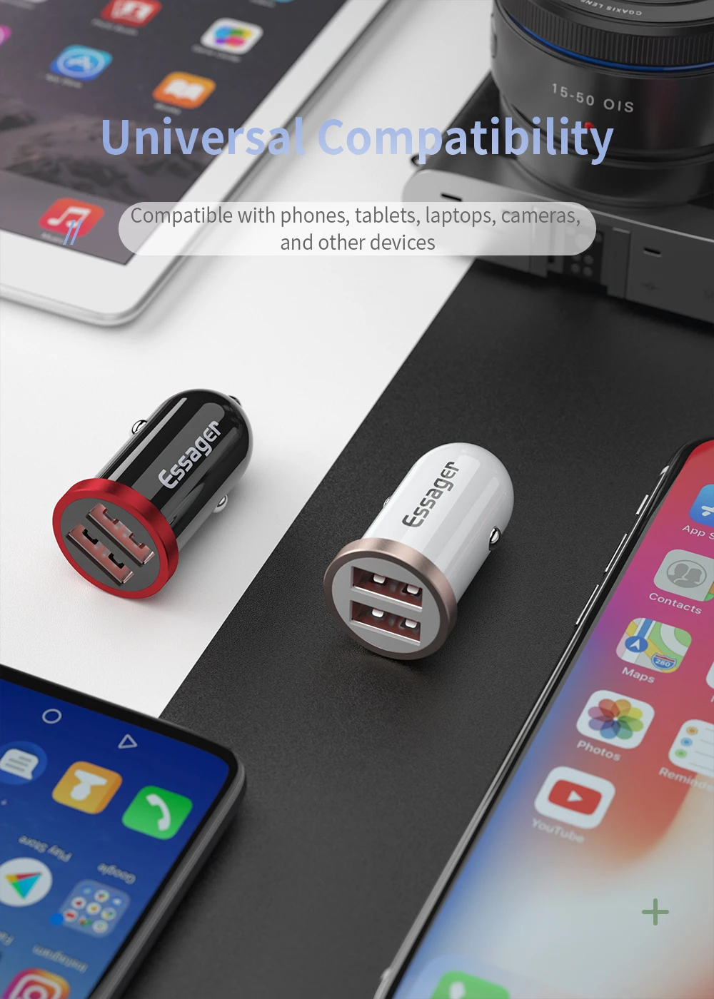 Essager Quick Charge 4,0 3,0 USB Автомобильное зарядное устройство для iPhone Xiaomi samsung QC4.0 QC3.0 QC type C PD быстрая зарядка автомобильное зарядное устройство для телефона